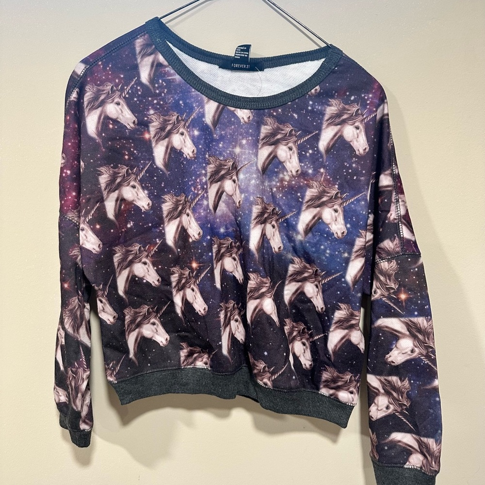 NWT Unicorn Galaxy Sweatshirt size M